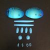 COMBO LENTES ICE THUG + BORRACHA AZUL TURQUESA ROMEO 1.0 + CHAVE T6 DE BRINDE