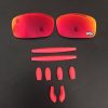 COMBO LENTES TOTAL RED + BORRACHA VERMELHA X-SQUARED + CHAVE T6 DE BRINDE