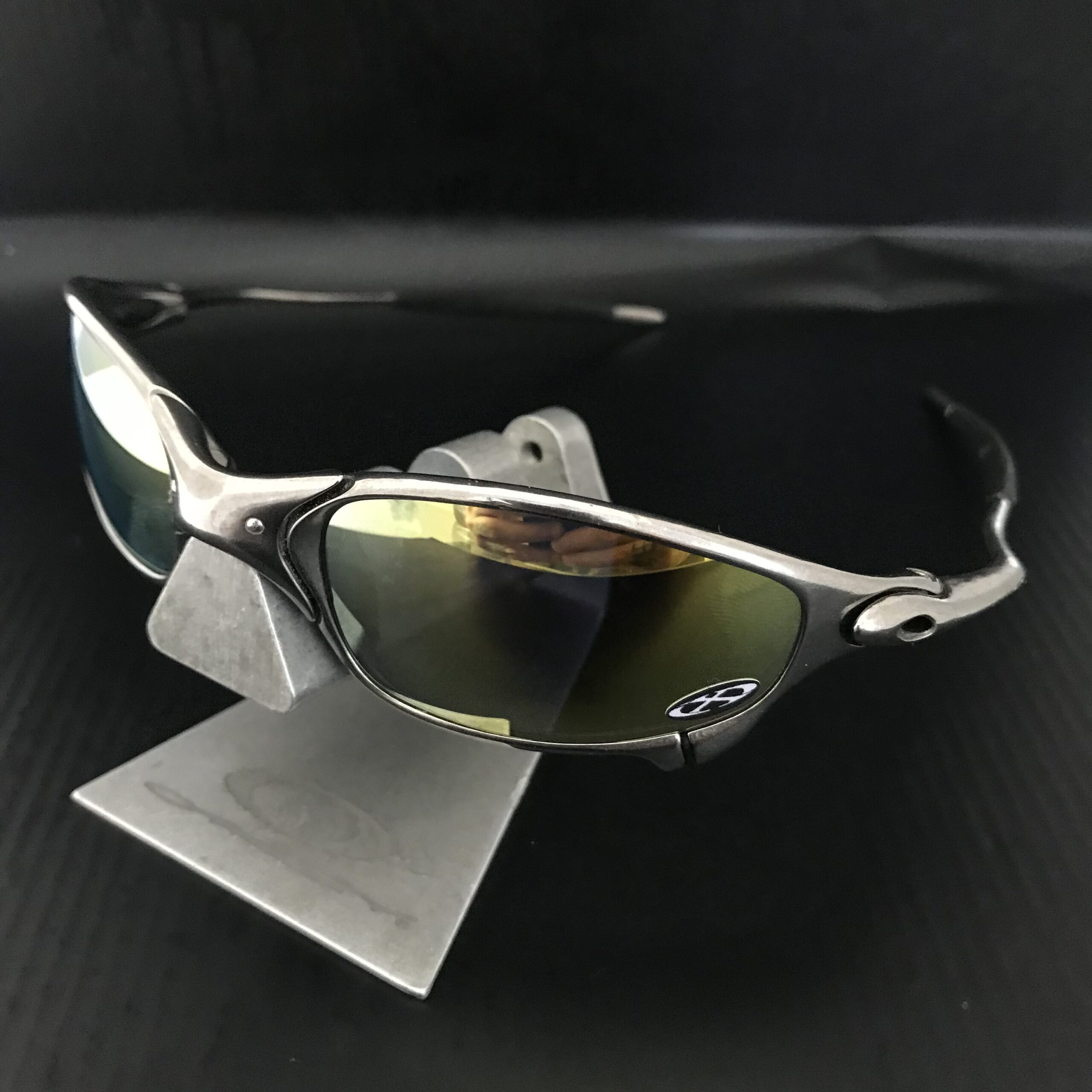 ÓCULOS OAKLEY JULIET POLISHED (SEMINOVO) –  LENTES 24K CUSTOM l