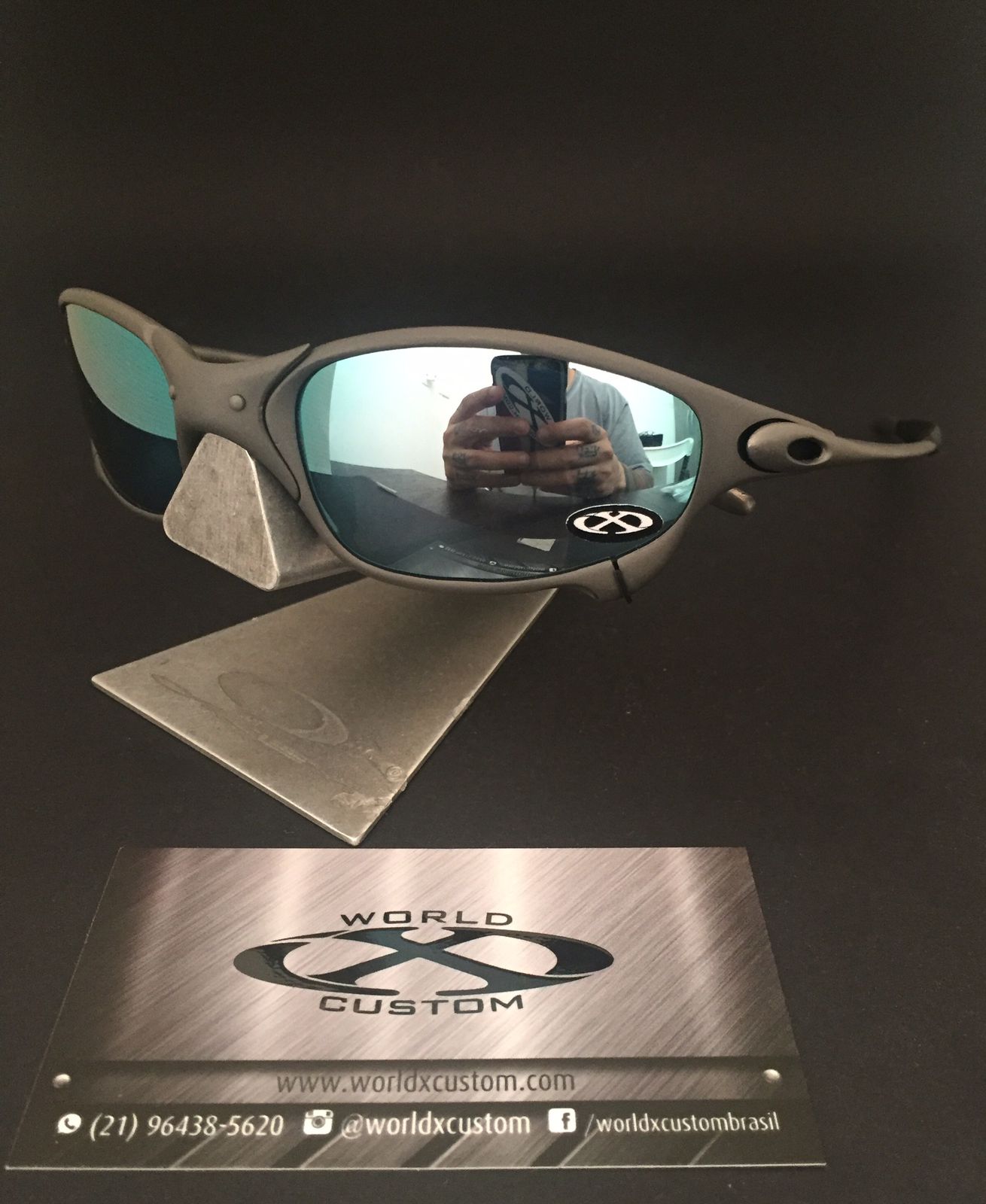 ÓCULOS OAKLEY JULIET XMETAL (REFORMADO) – LENTES LIQUID METAL CUSTOM