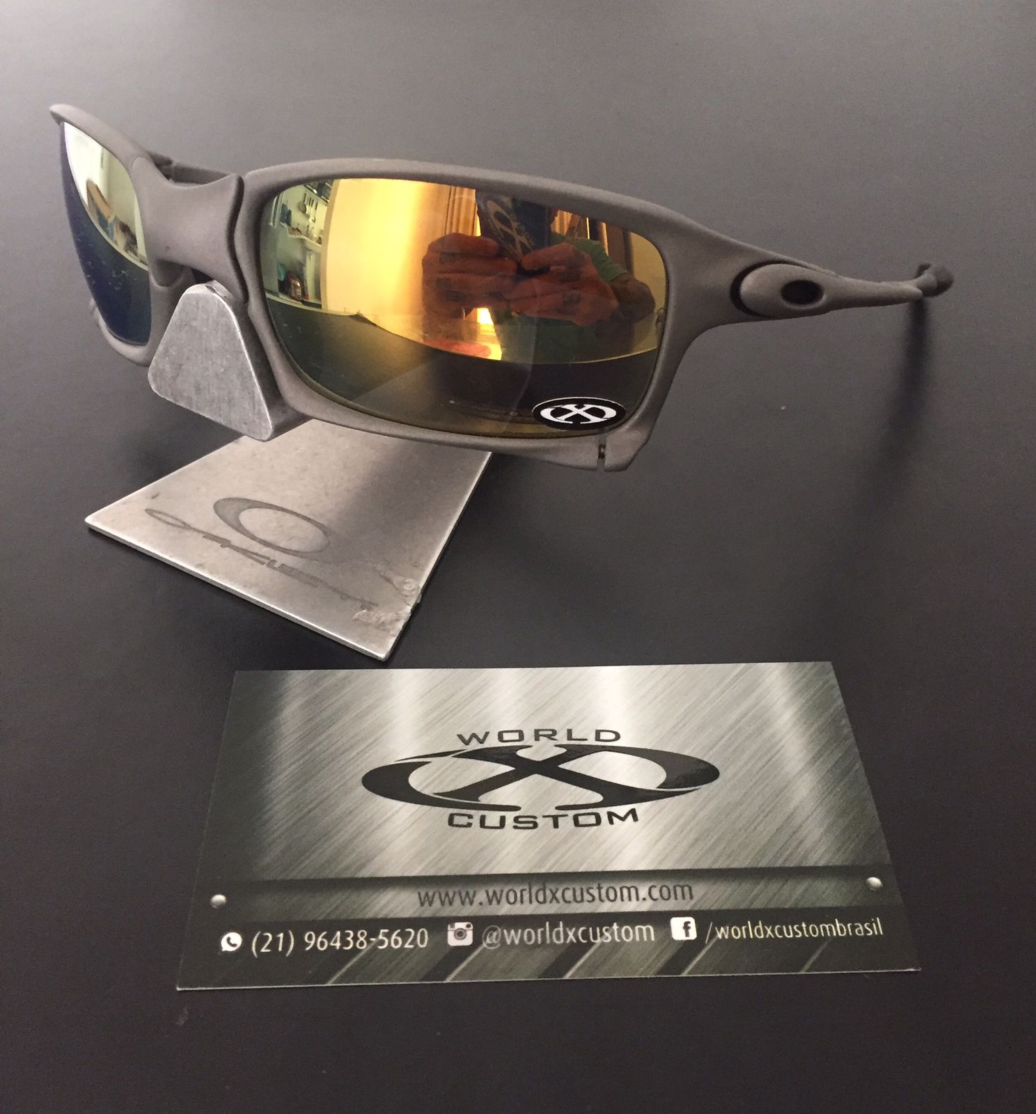 ÓCULOS OAKLEY XSQUARED XMETAL (REFORMADO) –  LENTES GOLD CUSTOM