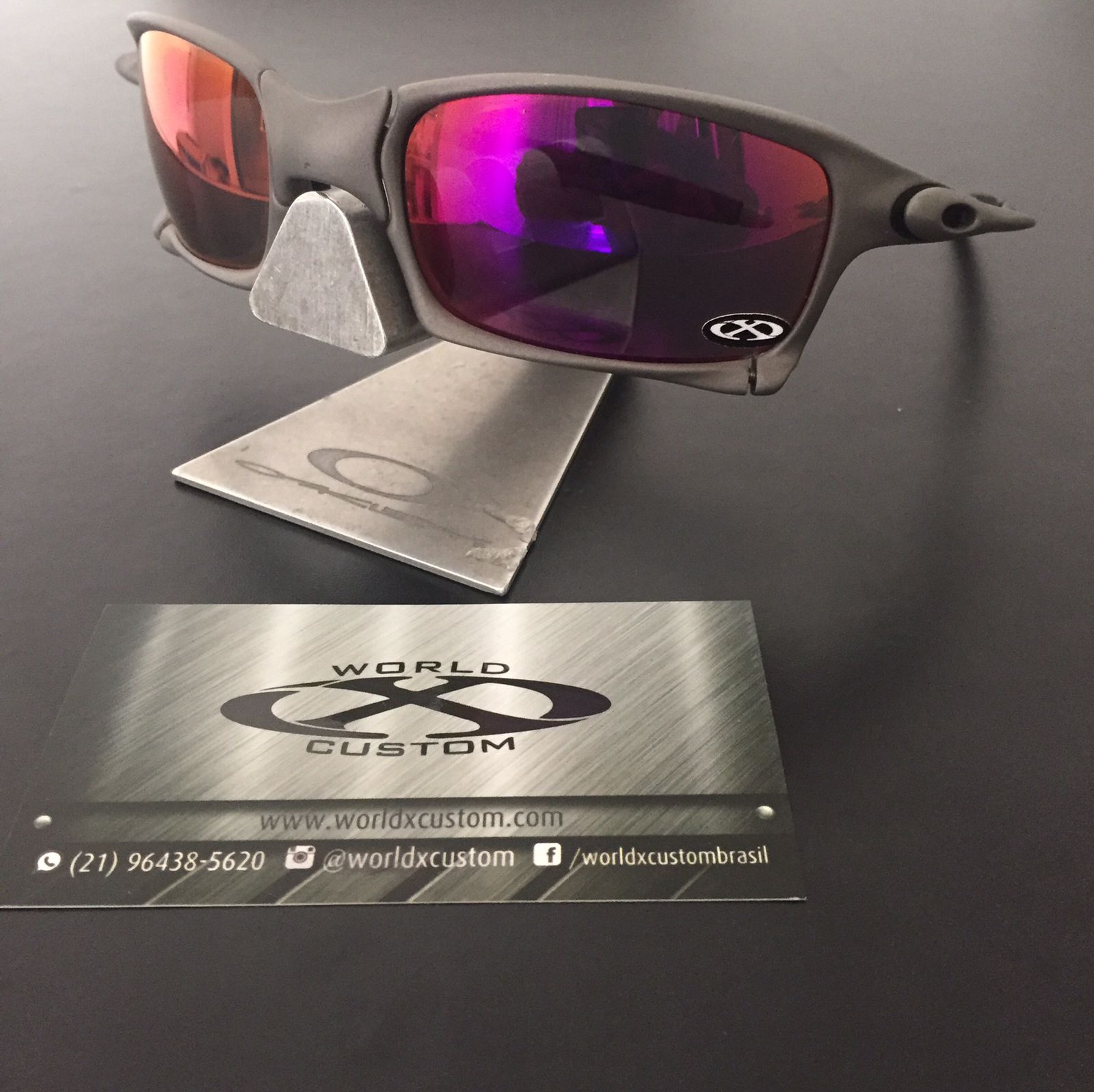 ÓCULOS OAKLEY XSQUARED XMETAL (REFORMADO) –  LENTES PREMIUM RED CUSTOM