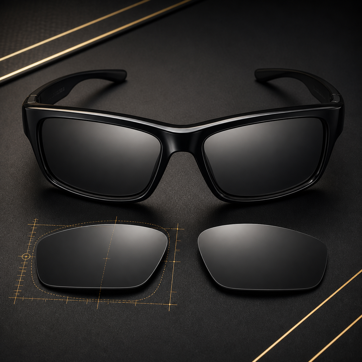 LENTES SOB MEDIDA – POLARIZADAS – ÓCULOS DE SOL